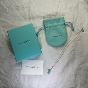 Authentic Tiffany Blue Double Heart Necklace